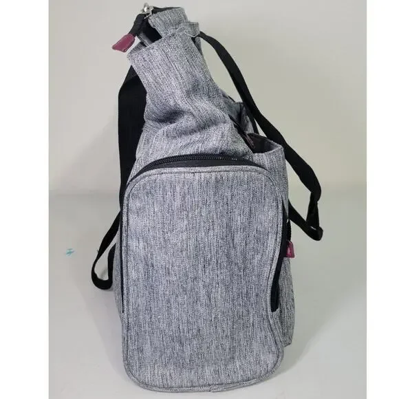 Eddie Bauer First Adventure Diaper Bag Gray Tote Bag 15X15X8 Waterproof Bag - Picture 6 of 8